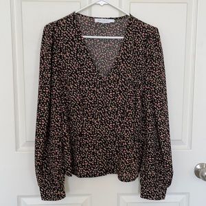 Floral button blouse